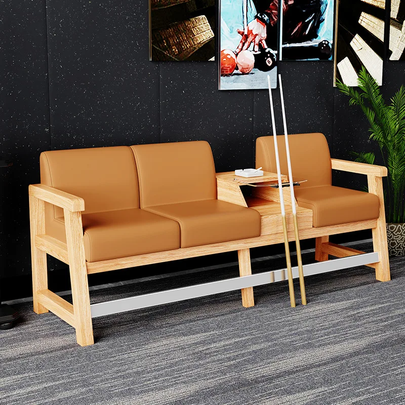 Silla de visualización de salón de billar, sofá, luz de madera, competencia de lujo de alta gama