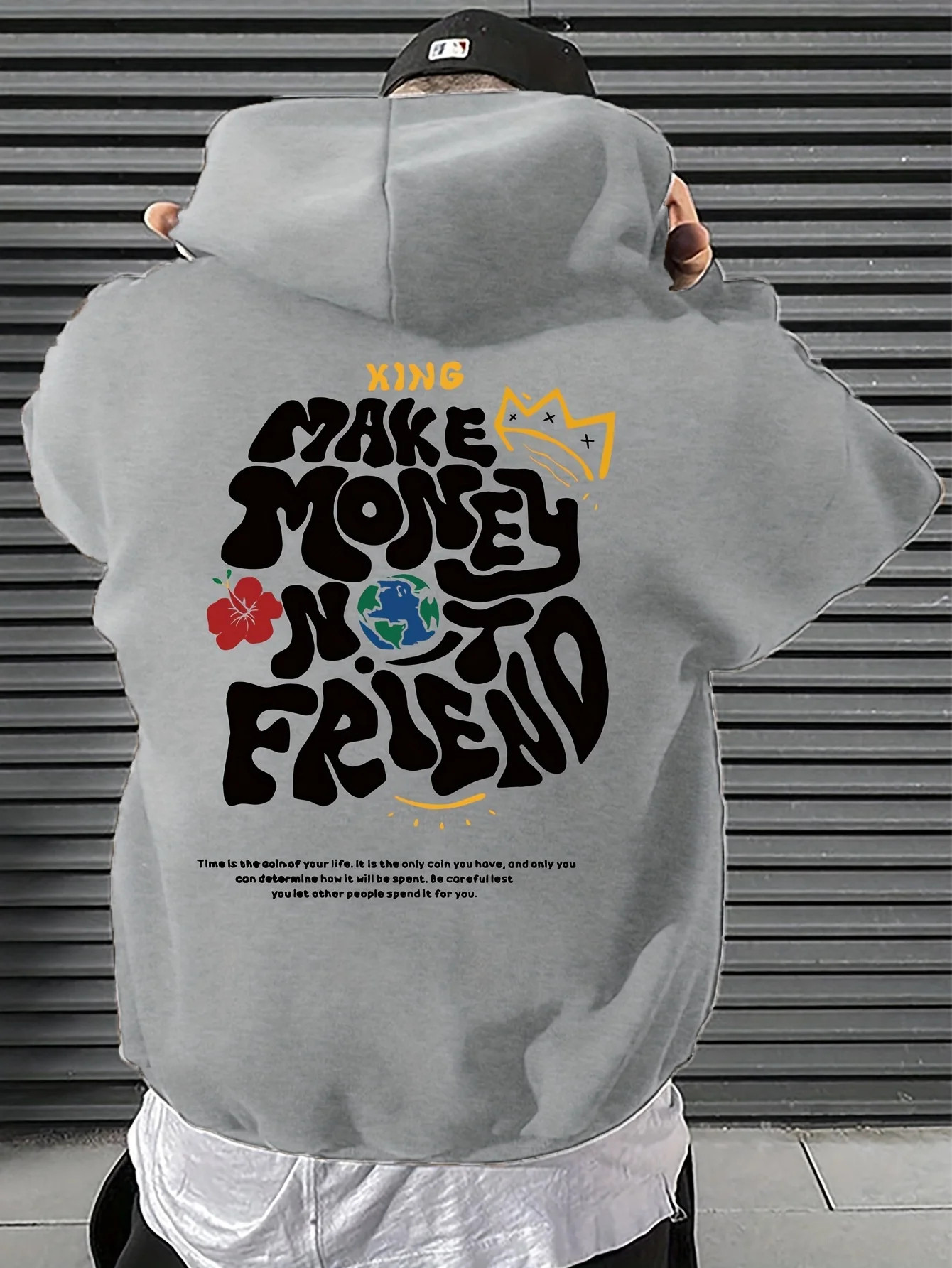 

1 counts casual fashion sports plus size men's versatile trend hooded sweater men's and women's same high-quality fashion hoodie