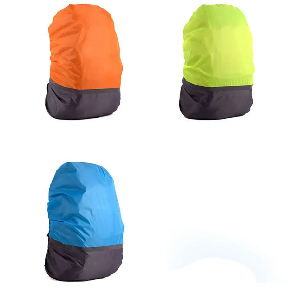 Funda impermeable para mochila de viaje, revestimiento a prueba de lluvia, multicolor, a prueba de polvo, con tira reflectante