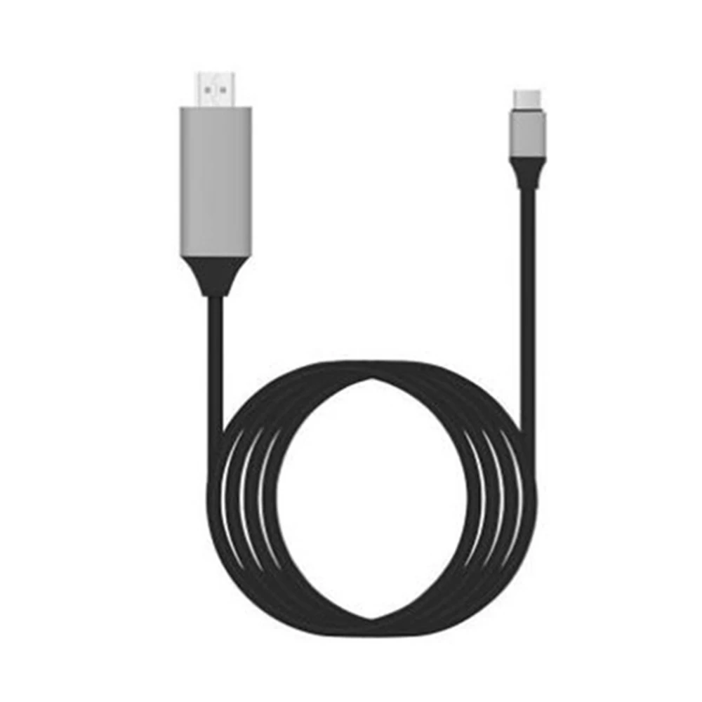 Kabel USB 3.1 do HDMI zgodny z 4K kabel adaptera zgodny z typem C do HDMI dla MacBook Samsung Galaxy S9/S8 Huawei kabel USB-C