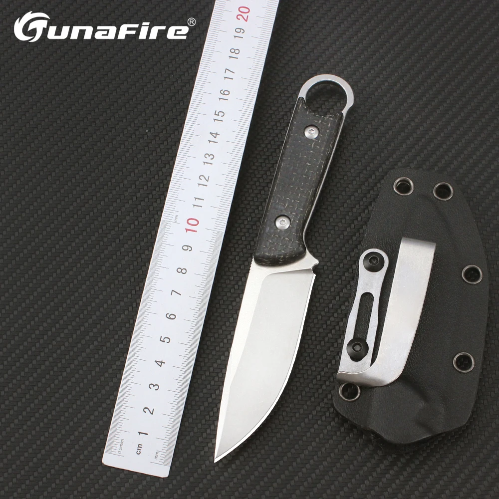 

Tunafire 60HRC High Hardness Fixed Blade Straight Knife Professional Survival Military Hunting Knives for Men Utility Multitool