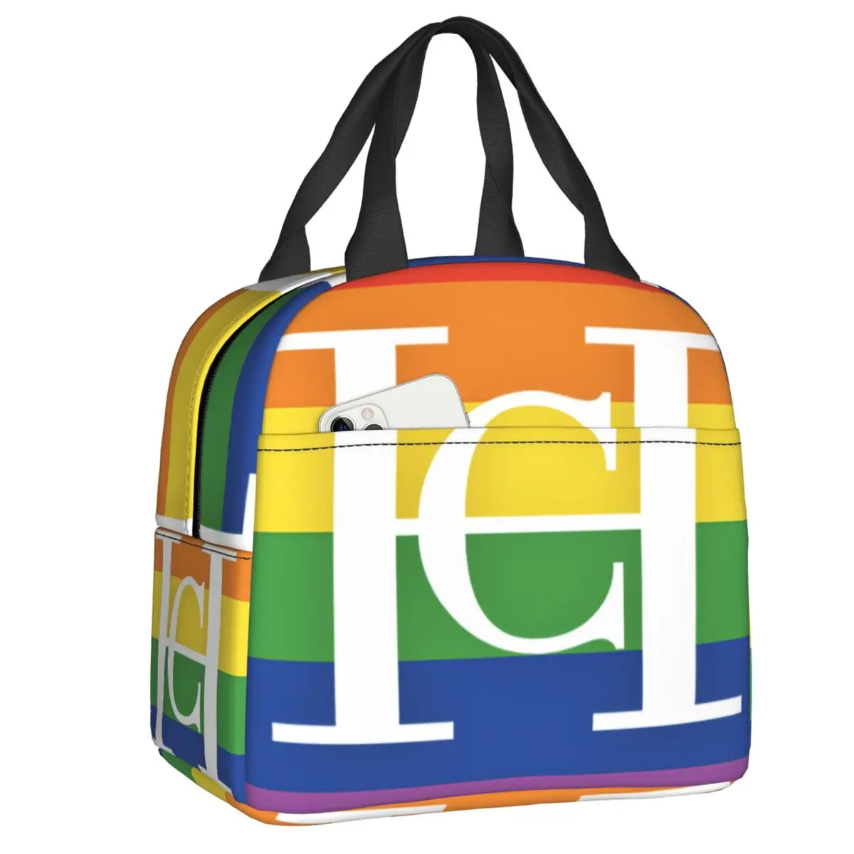 

Термосумка для обедов с индивидуальным принтом Carolina Herreraes для женщин, многоразовая, для кемпинга, путешествий и активного отдыха