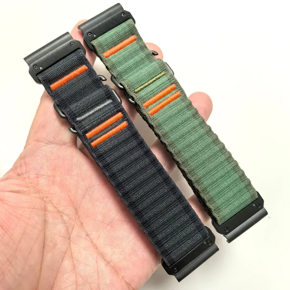 النايلون حزام الساعات ل Garmin Fenix 8 Pro 47 مللي متر AMOLED حزام سوار ل Fenix8 برو 51 مللي متر MicroLED/6 6X 7 7X QuickFit 26 مللي متر 22 مللي متر