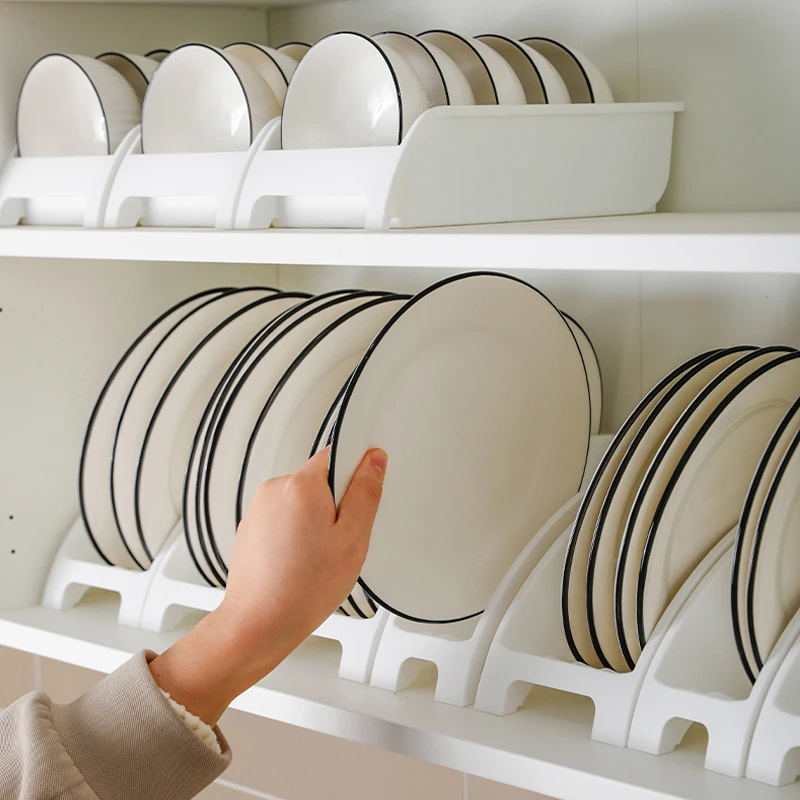 1 Pak Plastic Kastrek Plaat En Afwasrek Kombekerrek Multifunctioneel Opbergrek Keukengerei Rek