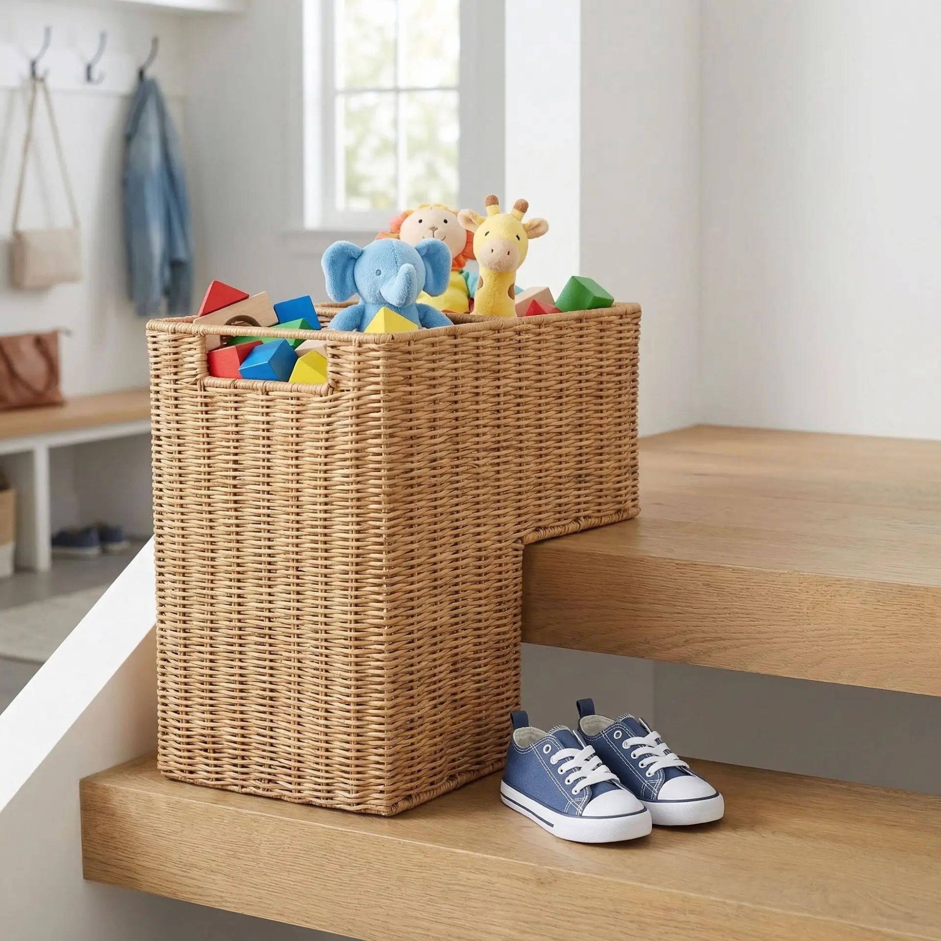 Rattan Stair Ladder    Stair Storage  Ladder   Aisle   Sundries