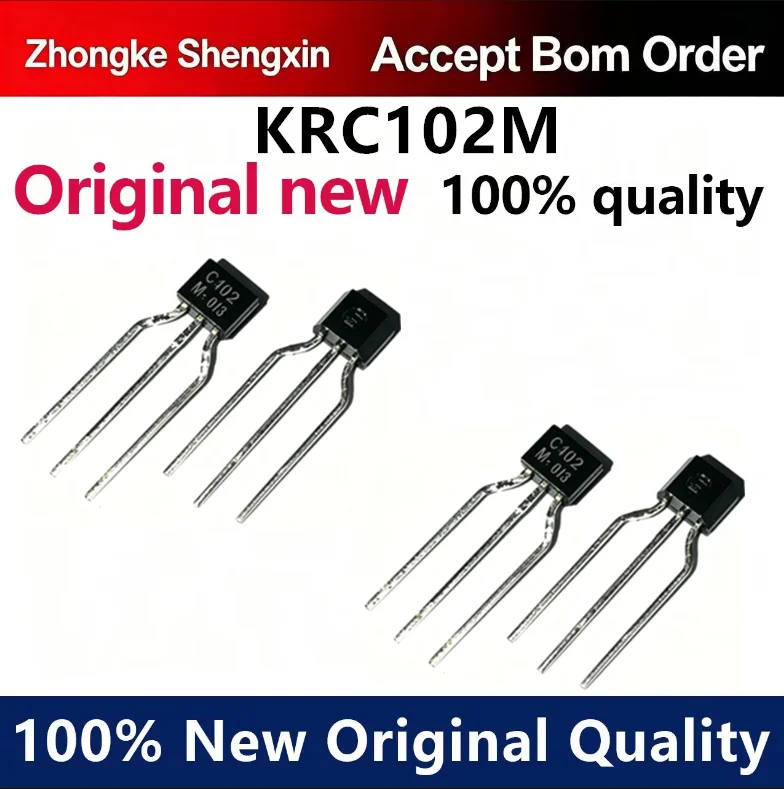 （5pcs-100pcs）Screen printing: C102 transistor KRC102M brand new imported original direct insertion TO92s braided transistor