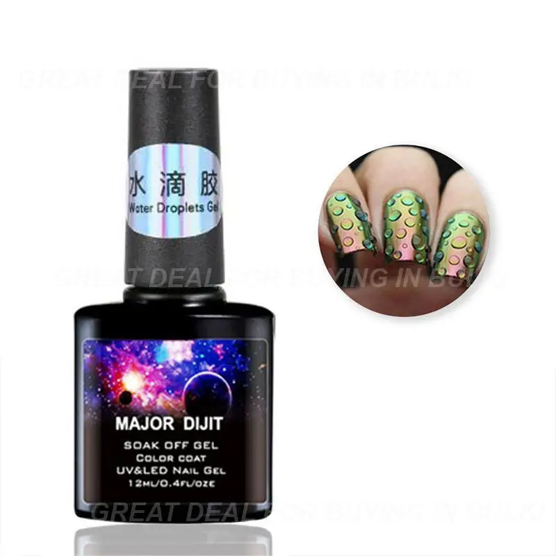 1 flasche Wasser Tröpfchen Gel Nagellack Lack Maniküre Dekor Gel Wisch Blase Nagel Gel Top Mantel Nail art Zubehör