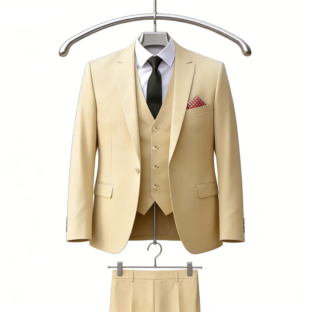 

Новые розовые мужские костюмы-тройки для свадьбы, пошитые на заказ, с одной пуговицей, приталенного кроя, мужская одежда (жакет)