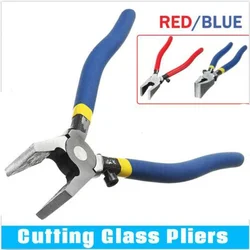 Dreamburgh 8 Inch Non-slip Handle Breaking/Cutting Glass Pliers Stained Glass Tools Flat End Breaker Pliers Hardware Hand Tools