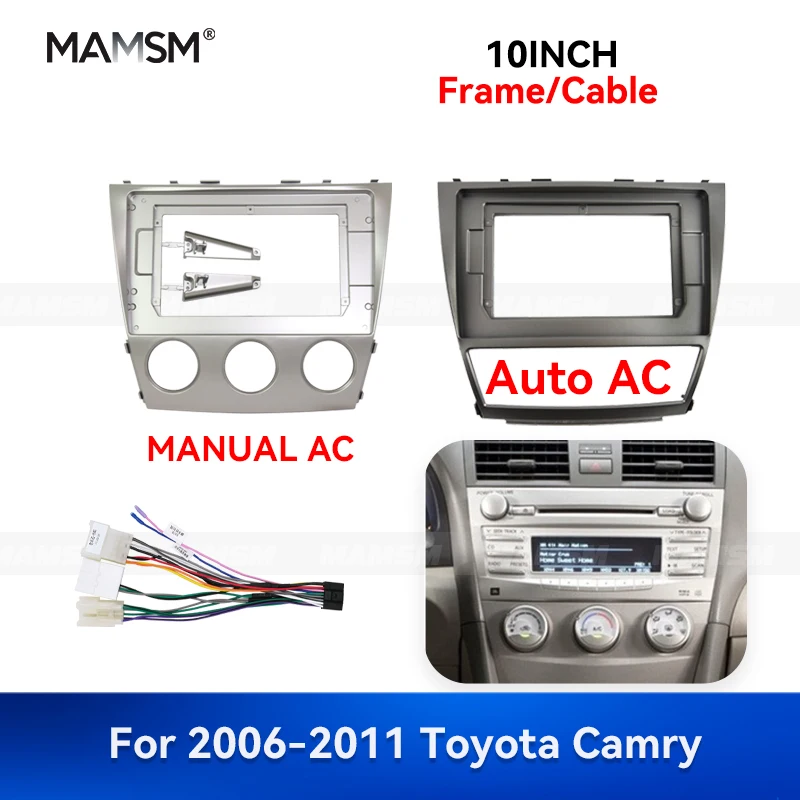

MAMSM 10 дюймов для Toyota Camry Android 2006-2011 годов автомобильный радиоприемник стерео рамка GPS MP4 мультимедийная навигация жгут проводов