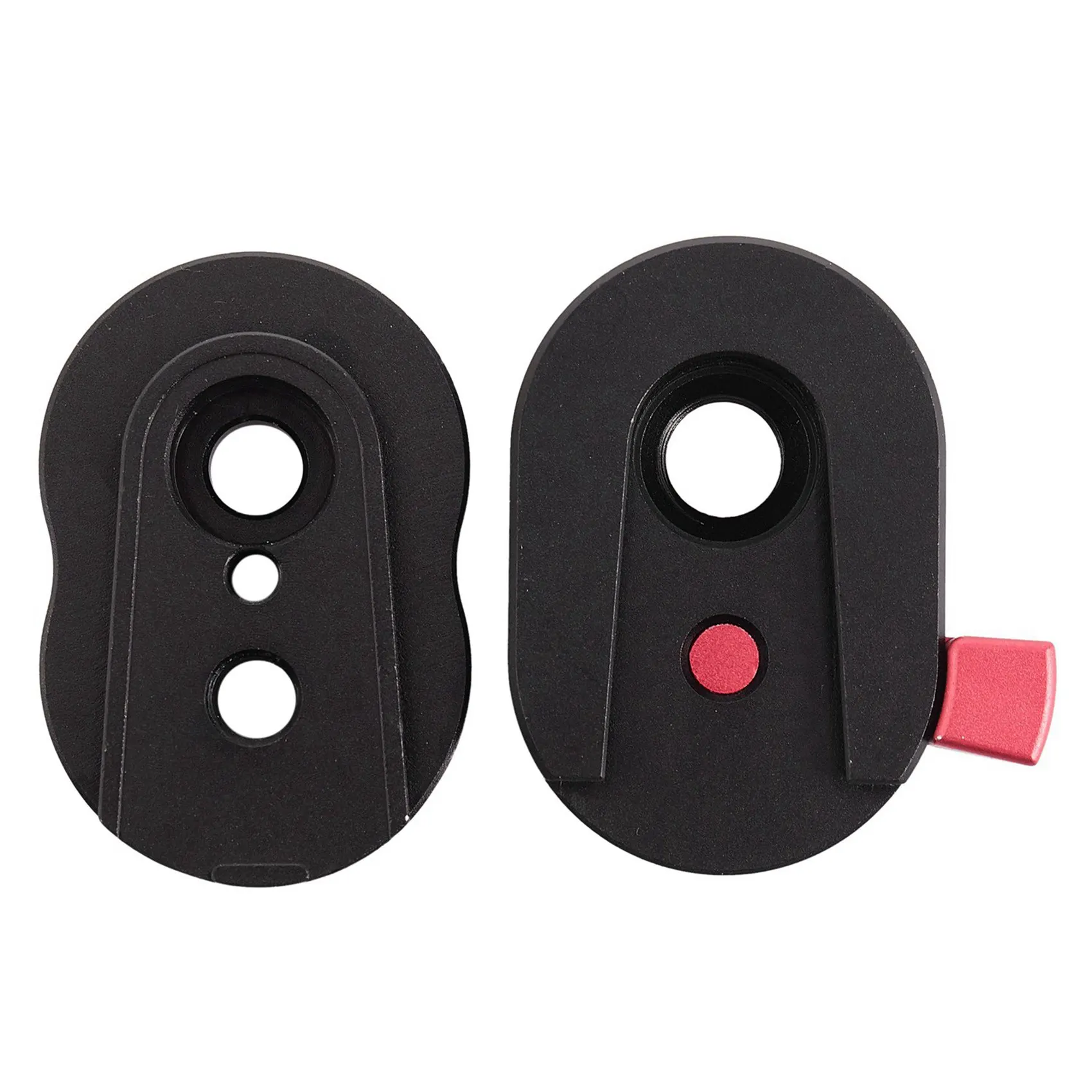 Placa de liberación rápida para Monitor de campo, 2X, para Monitor LCD, brazo mágico, luz LED, cámara, videocámara, aparejo con orificio para tornillo de 1/4 pulgadas