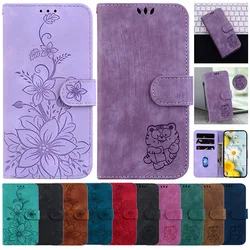 G71 Flip Case For Motorola Moto G71 5G G 71 Case For Motorola G31 G41 Capa For Moto G51 5G Cover Flower Leather Phone Case Coque