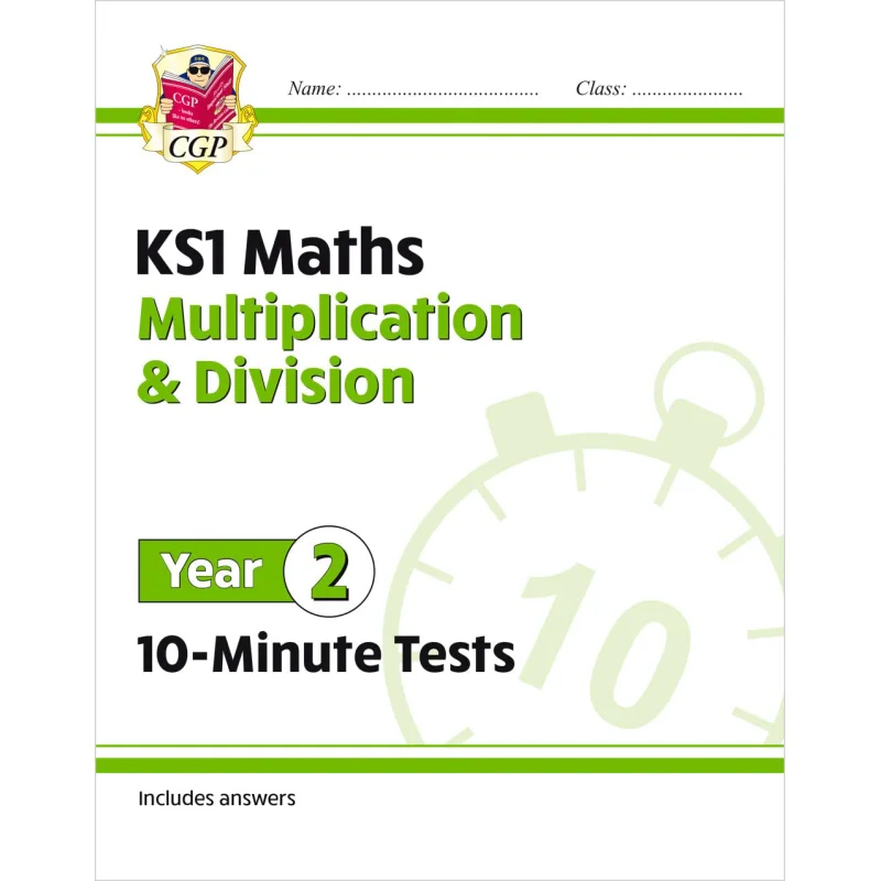 New KS1 Maths 10Minute Tests Multiplication  Division  Year 2 CGP Books Coordination Group Publications 9781789086355 Book