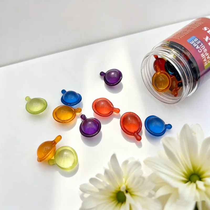 Capsule de vitamine Anti-perte de cheveux, 30 pièces, huile complexe de kératine, sérum pour cheveux lisses et soyeux, masque pour réparation des frisottis endommagés