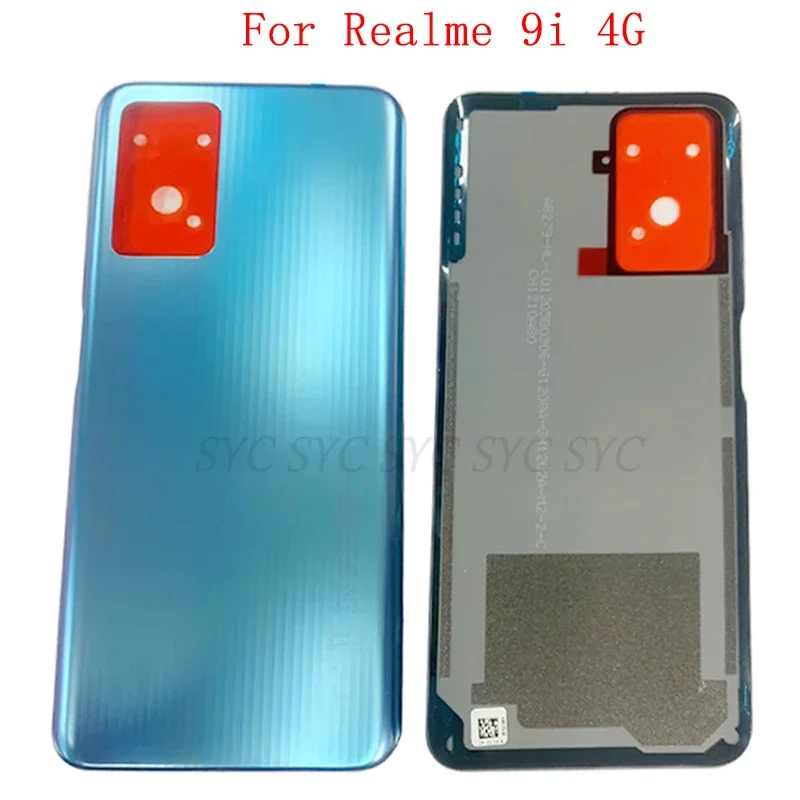 

Rear Door Battery Cover Case Housing For Realme 9i 4G Back Cover with Adhesive Sticker Logo Repair Parts