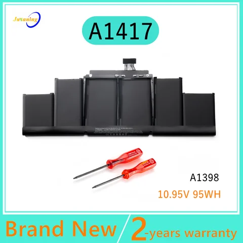 A1417 Laptop Battery For Apple Macbook Pro 15 inch A1398 (Mid 2012 Early 2013) Retina MC975LL/A MC976LL/A MD831LL/A