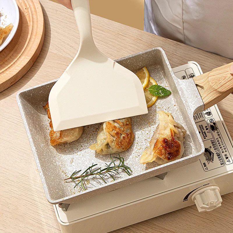 1 Stück hitzebeständiger Silikon-Spatel für den Haushalt, lebensmittelecht, antihaftbeschichtet, für Bratpfanne, Sushi, Steak, Fisch, Pfannkuchen, Backen, Küchenwerkzeug