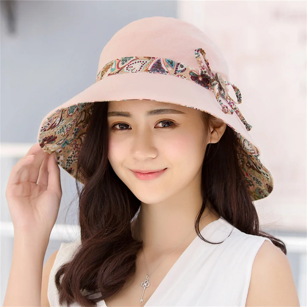 Fashion Women Summer Wide Brim Hat Holiday Travel Beach Sun Hats Bowknot Folding Straw Hat Lady Outdoor Floppy Caps Panama Hats