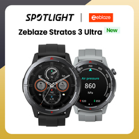 New Zeblaze Stratos 3 Ultra GPS Smart Watch Built-in Dual-band GNSS, Compass, Barometric Altimeter, 5 ATM, Long Battery Life