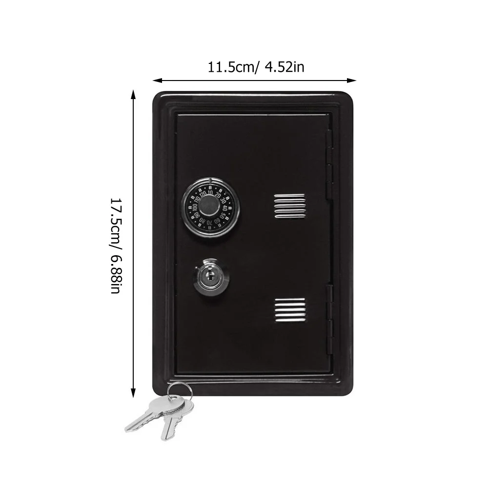 1 قطعة صندوق قسط الحديد المال تخزين الحاويات سطح المكتب الزخرفية صندوق قوي للمنزل مكتب هدية #6