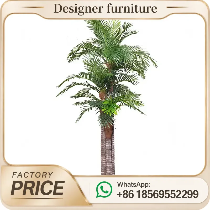 Artificial Palm Tree Potted Bonsai Simulation Coconut Plant For Indoor Outdoor Home Garden Decoration Landscape Faux Greenery