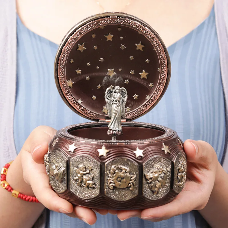 

Zodiac Creative Birthday Gift Music Box, Give Sky City Music Box To Boyfriend and Girlfriend, Give Girl Best Friend