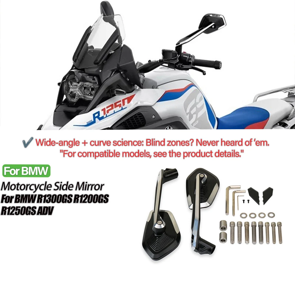 

Motorcycle Accessories Rear View Mirrors Side Mirrors Fit For R1300GS Adventure ADV R1300 GS 2023-2024