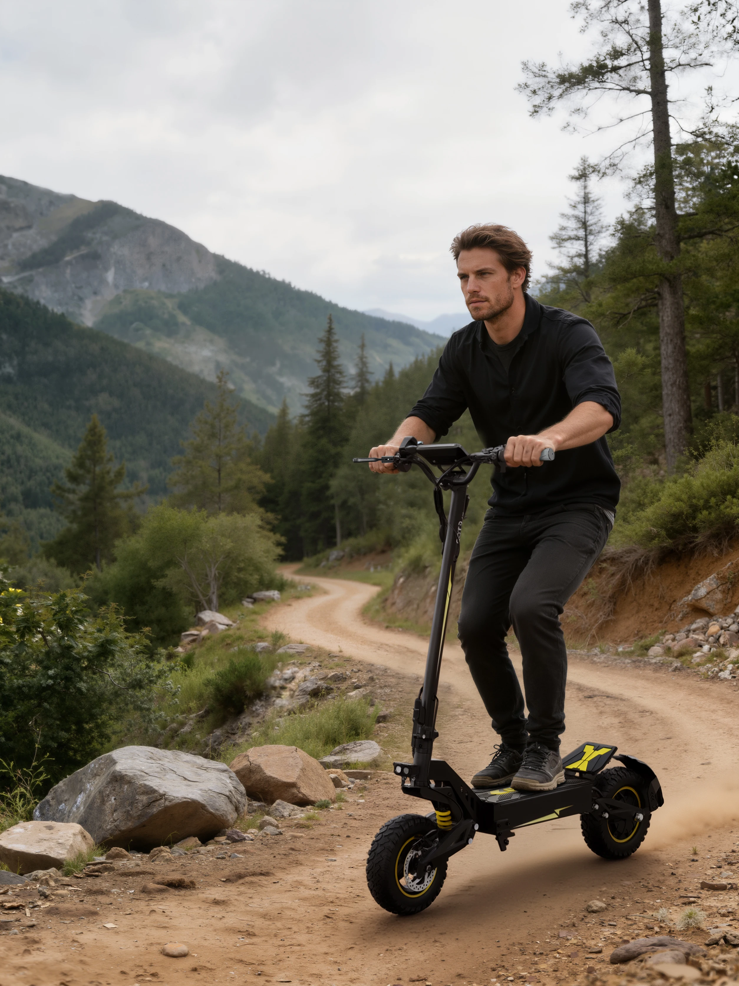 OOTD T10 Leistungsstarker Motor 48V13.5AH Hochdichte Lithium-Batterie Vordere und Hintere Scheibenbremsen Elektroroller Faltbar 11-Zoll Schlauchloser Reifen für Alle Straßenbedingungen Elektroroller