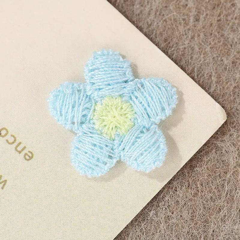 50 Stück Niedliche 3D-Gestickte Blumen-Applikationen für Kinderkleidung, Schuhe, Hüte, Dekorative Verzierungen, Aufnäher – Detail 3