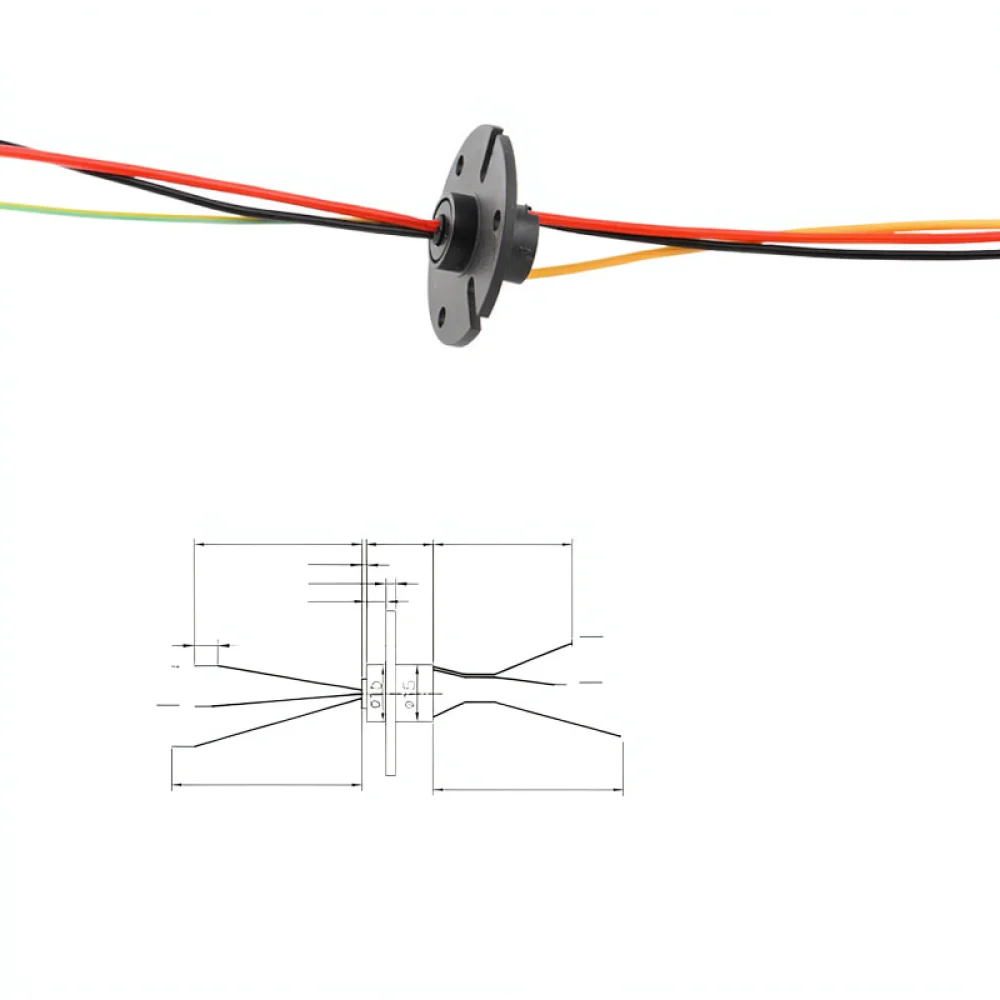 Electric Slip Ring For Fulangshi Warming Tray Turntable Motor Component Rotary Conductive Collector Brush Power Module Unit