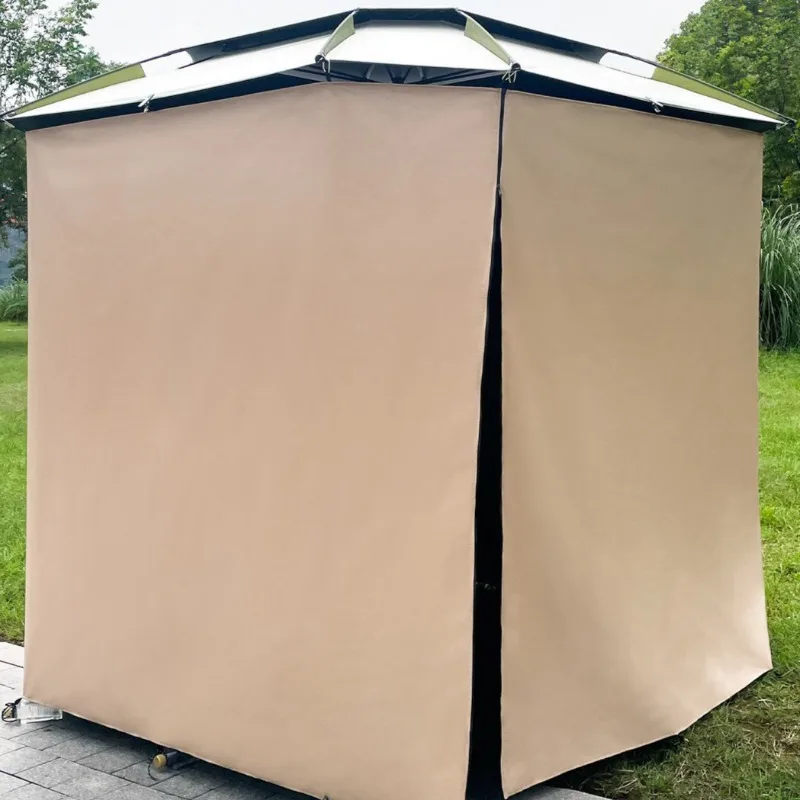 Rainproof Square Umbrella Cloth Khaki Black Coated Warm Sunscreen Fishing Washing Privacy Screen Outdoor Camping Supplies
