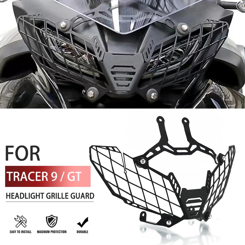 

2021-2024 Headlight Grille Guard Protector For Yamaha Tracer 9 Tracer9 GT Tracer9gt Motorcycle Accessories Front Headlamp Cover