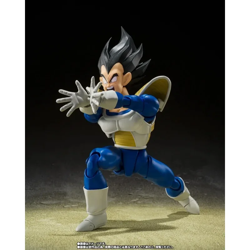 In Stock Genuine Bandai S.H.Figuarts Dragon Ball Z VEGETA 24000 POWER LEVEL PVC Anime Action Figure Model Toys Collection Gifts