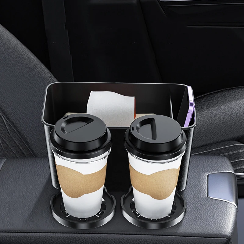 

Car Multifunctional Storage Box Car Water Cup Holder Tissue Box Car Armrest Box Storage Box Car Shelf Car Interior Supplies