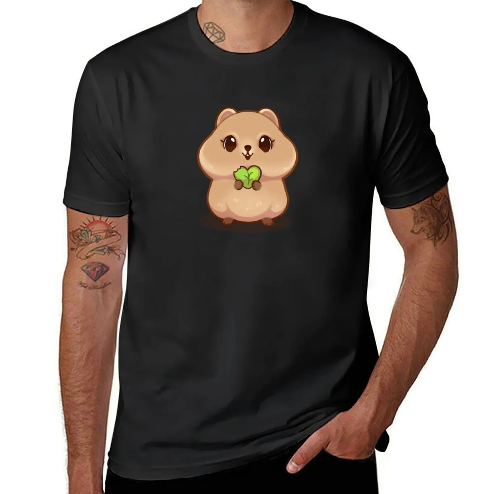 Quokka love T-Shirt tees anime clothes slim fit t shirts for men