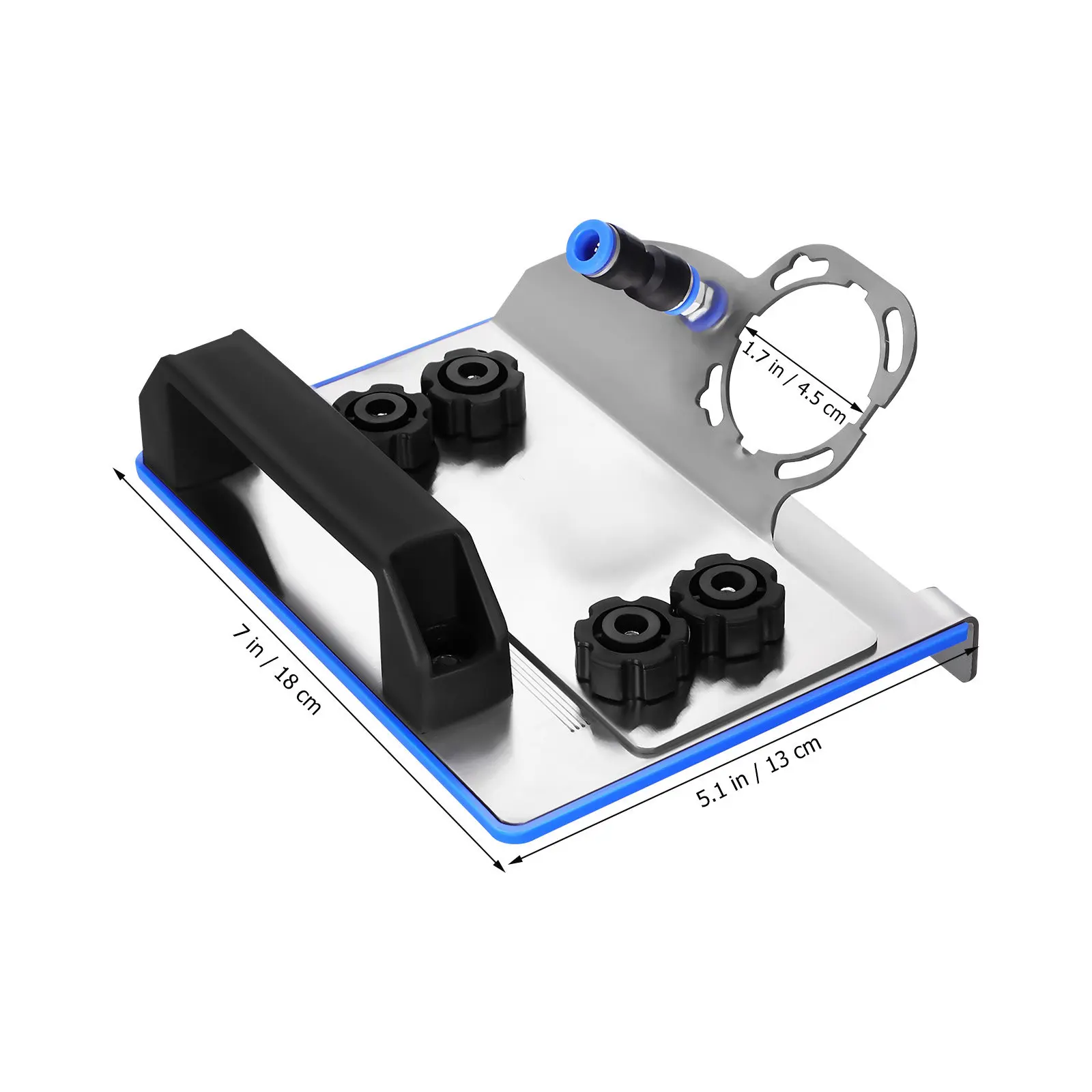 Angle Grinder Chamfering Stand Heavy-Duty Steel Stable Fixing Tool 45 Degree Angle Cutting Guide Tile Chamfer Guide Attachment view 3