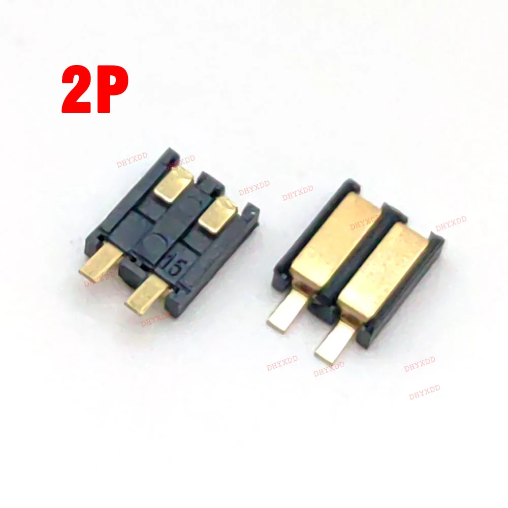 2 PCS Spring Compression Contact 2.5 MM Pitch 2 3 4 5 6 Pin Female Connector Surface Mount Battery Reflow Solder PCB