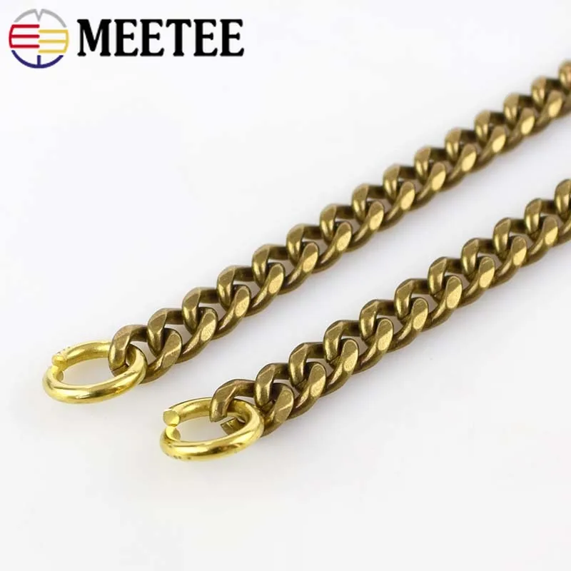 2.5*9*11mm Solid Brass Wallet Chain For Men Belt Pants Keychain Trousers Jeans Metal Buckle Clips Snap Hook DIY Accessories