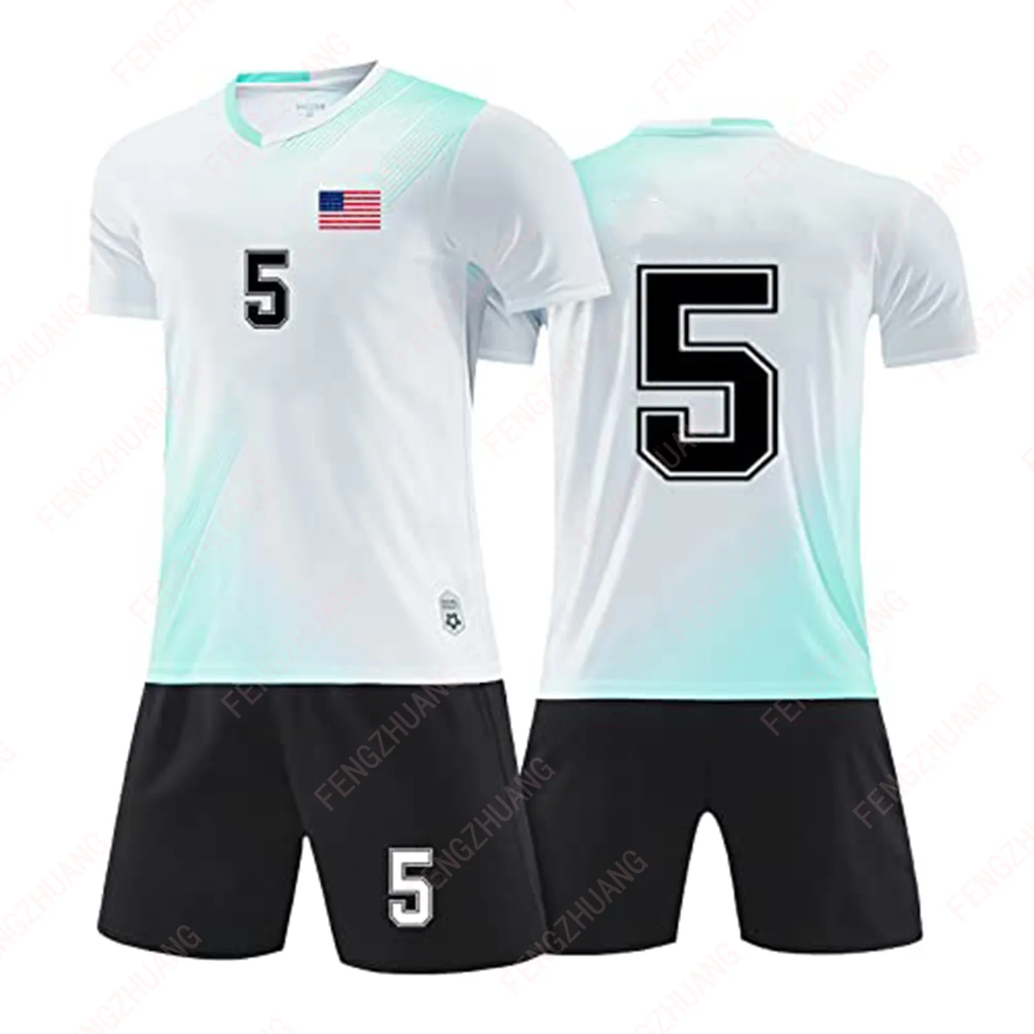 Training Absorb Sweat Outdoors Exercise Jersey Kids Youth Adult Soccer Uniforms Shirts Shorts Adult&Kid Jersey Set