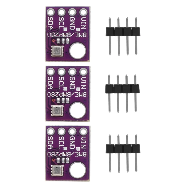 M11K-3PCS BME280 5V Digital Sensor Temperature Humidity Barometric Pressure Sensor Module I2C SPI BME280 Sensor Module