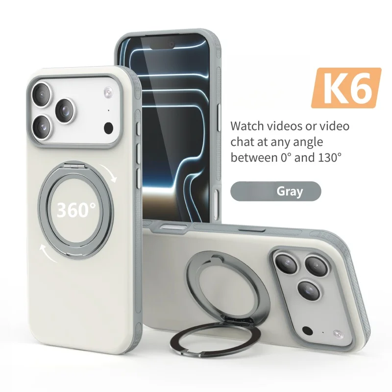 360 ° Drehbare Halterung für MagSafe Magnetische Hülle für iPhone 18 17 Air 16 15 14 Plus 13 12 11 18 Pro Max Rutschfeste Stoßfeste Schutzhülle – Detail 4