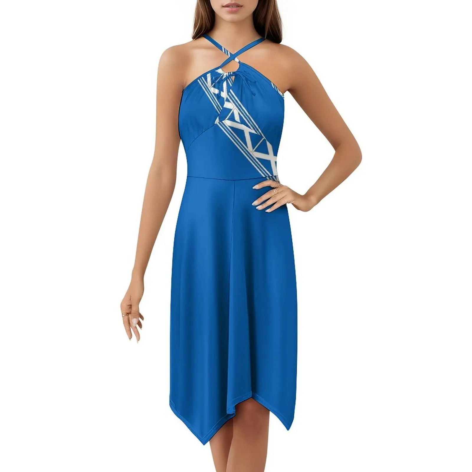 العلم الاسكتلندي حالات الهاتف أقنعة وملصقات الخ (1 ) فستان بوهيمي بدون أكمام للنساء طباعة فساتين حفلات الشاطئ الاسكتلندي