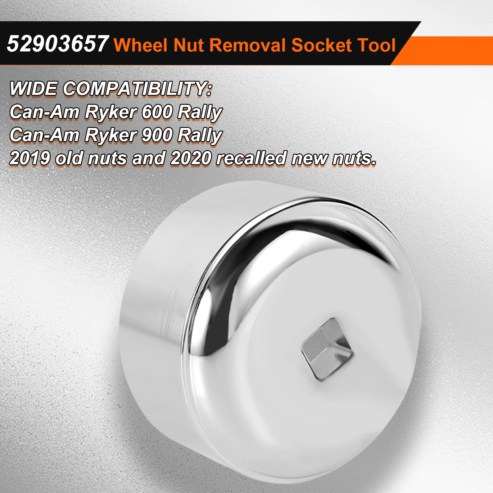 Car Wheel Nut Removal Socket Tool for 600 900 Rally Metal Wheel Nut Removal Socket for Old 2019 Nut and New 2020 Recalled Nut