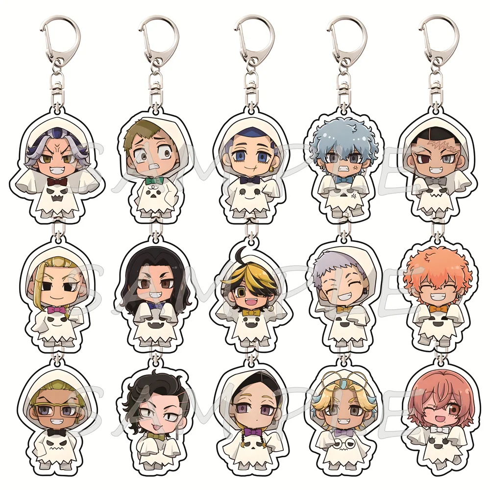 Tokyo Revengers Halloween Ghost Outfit Version 6cm Acrylic Keychains Anime Collectible Merchandise Bag Pendant Fan Gift