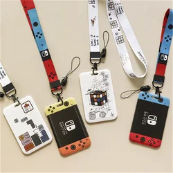 Cute Men's Name Badge Card Holder Game Player Business Card Hanging Neck Card Holder Lanyard Nurse ID Card Case Small Gift