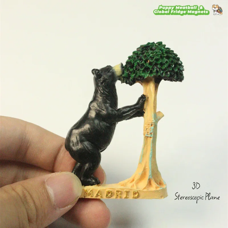 Spanish Sun Gate Plaza Building Statue Magnetic Refrigerator Magnet Travel Souvenir 3D Decorative Craft