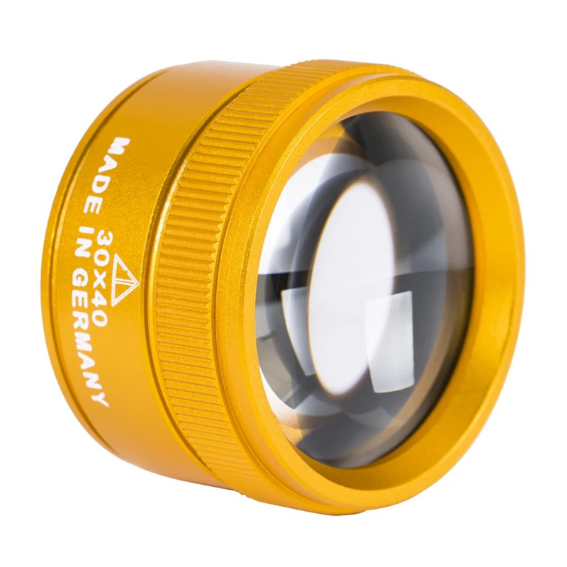 

30x Metal Magnifier For Jewelry Identification Magnifying Glass Lens Loop Microscope Circuit Board Repair Appraisal Watch 2030