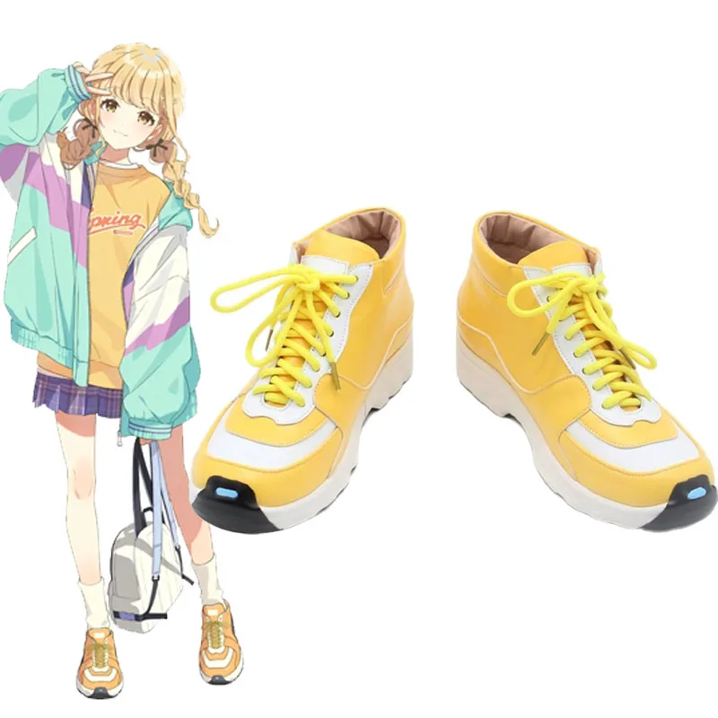 

Обувь для косплея в стиле аниме Gakuen Fujita Kotone IDOLM Idol Girl Vtuber, обувь для Хэллоуина, карнавала, обувь для виртуального YouTuber на заказ Fujita