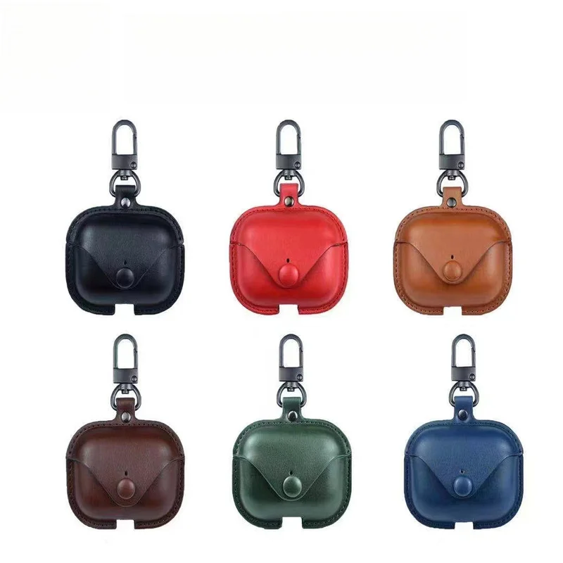 Premium Leather Protective Case Compatible With Apple AirPods 3 Pro, Anti-drop Bluetooth Earbud Shell Replacement Accessories