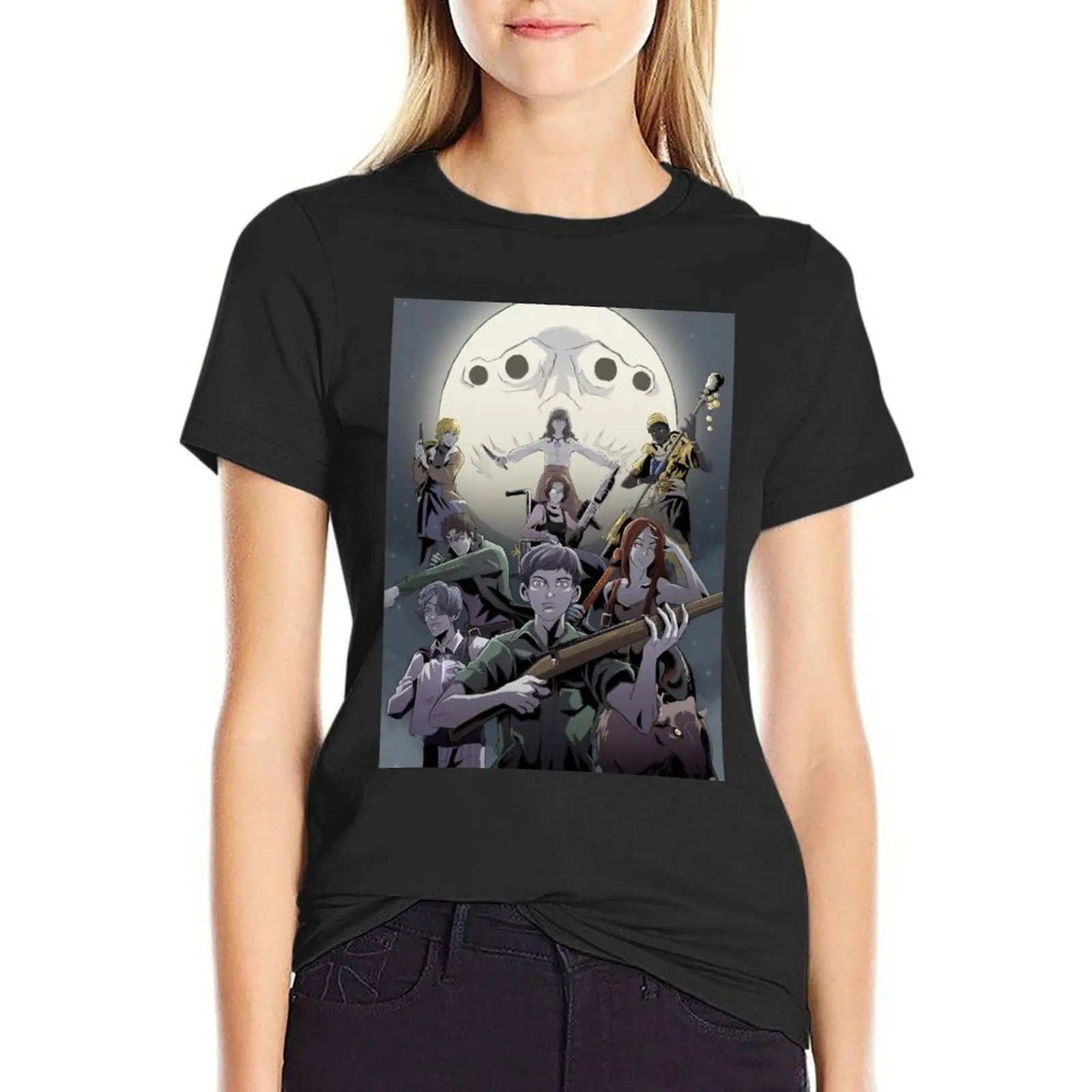 

Fear and Hunger 2- Termina Art T-Shirt graphics summer top Women t shirt